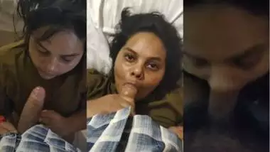 Deep blowjob MMS of a chubby girl from a hotel room